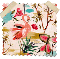 Print Caribbean Flamingos